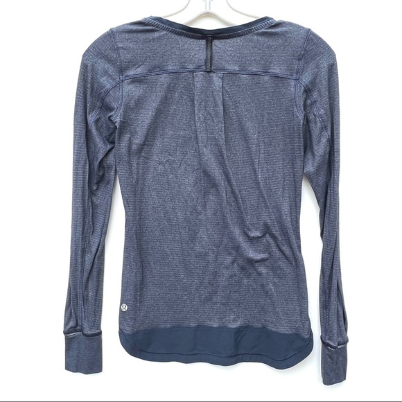 LULULEMON RUNAMUCK striped shirt Black 2 - Picture 2 of 3